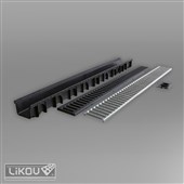 LIKOV Likodrain® žlab polypropylen WLC-Z 10*5,0 výška 50mm, šířka 100mm, délka 1m